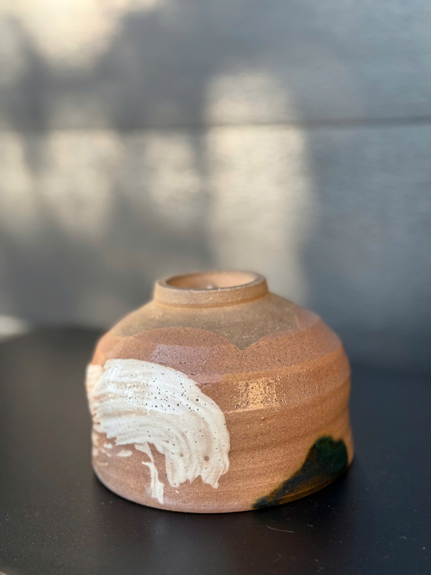 Rustic Karatsu-Style Chawan – Handcrafted Matcha Bowl