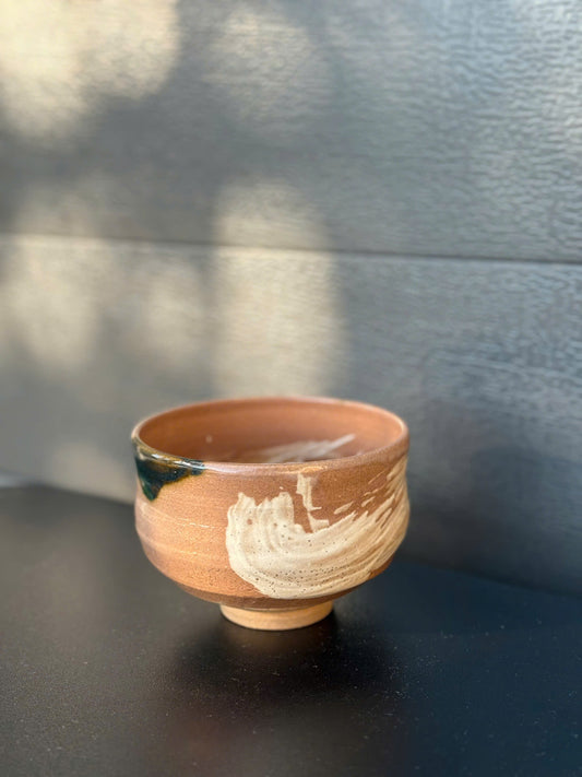 Rustic Karatsu-Style Chawan – Handcrafted Matcha Bowl